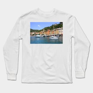 Boats in Portofino Long Sleeve T-Shirt